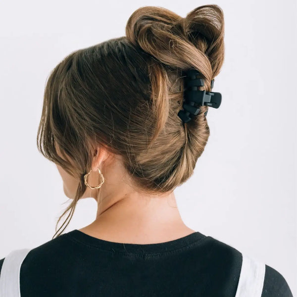 Midnight Matte Classic Teletie Hair Clip - Small