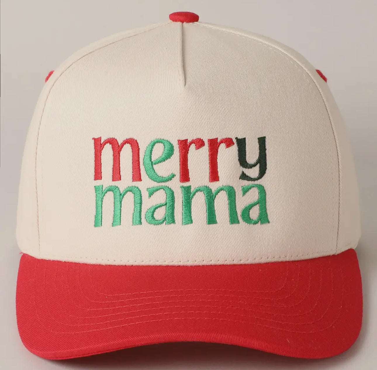Merry Mama Trucker Hat - Red