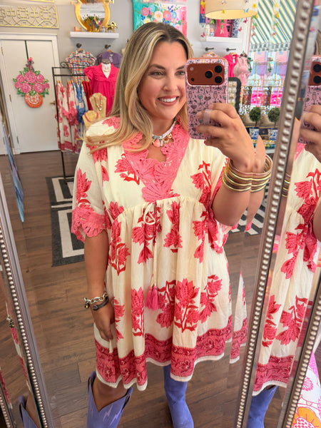 Back Again Dress - Pink