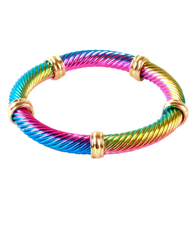 Multi Color Twisted Bracelet