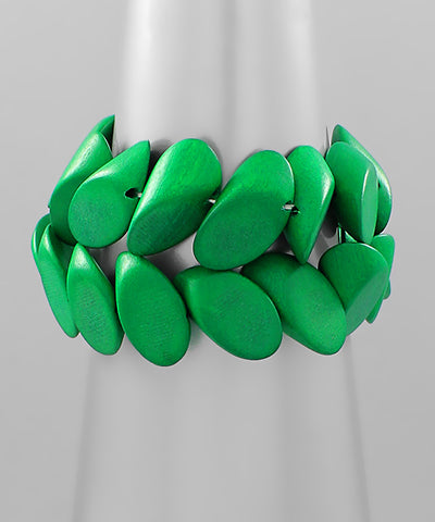 Green Wood Bracelet