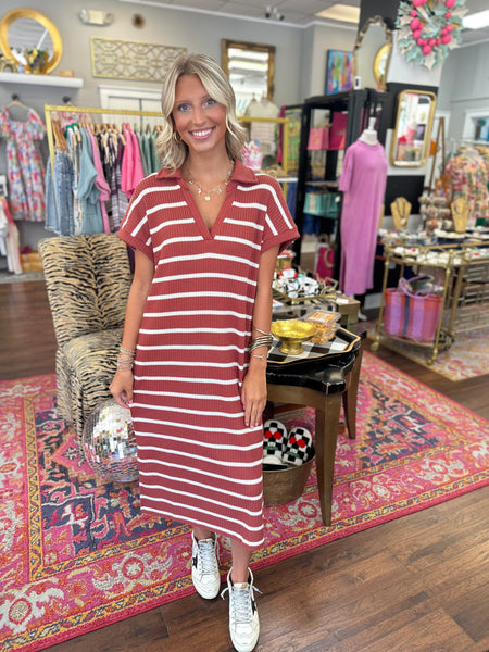Evening Stroll Knit Midi Dress