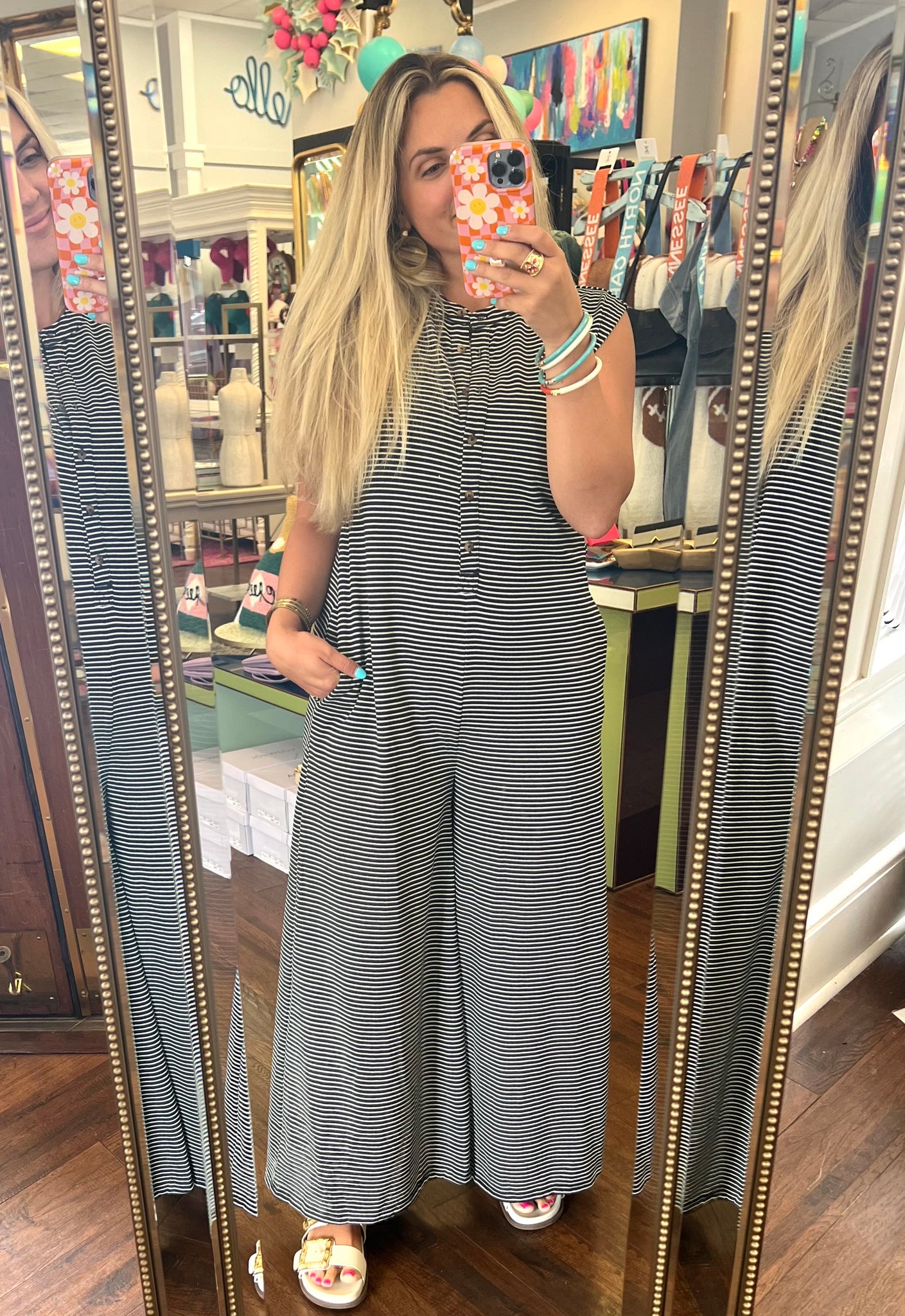 Along The Lines Jumpsuit