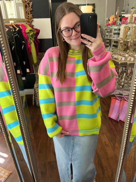 Cuddle Up Striped Sweater