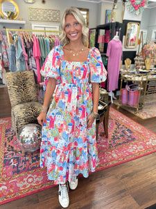 Mykonos Skyline Midi Dress