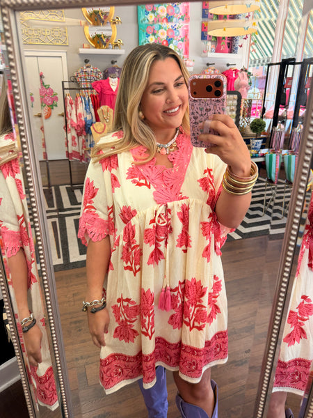 Back Again Dress - Pink