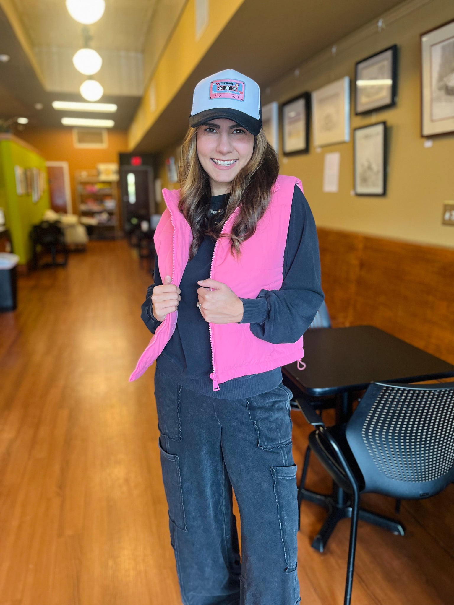 Winter Vibes Vest - Pink