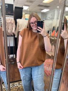 Hidden Treasure Sweater Vest - Brown