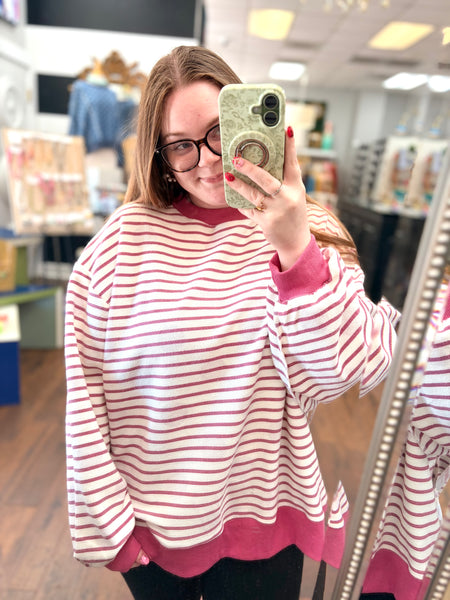 REVERSIBLE Polka Dot Mock Neck