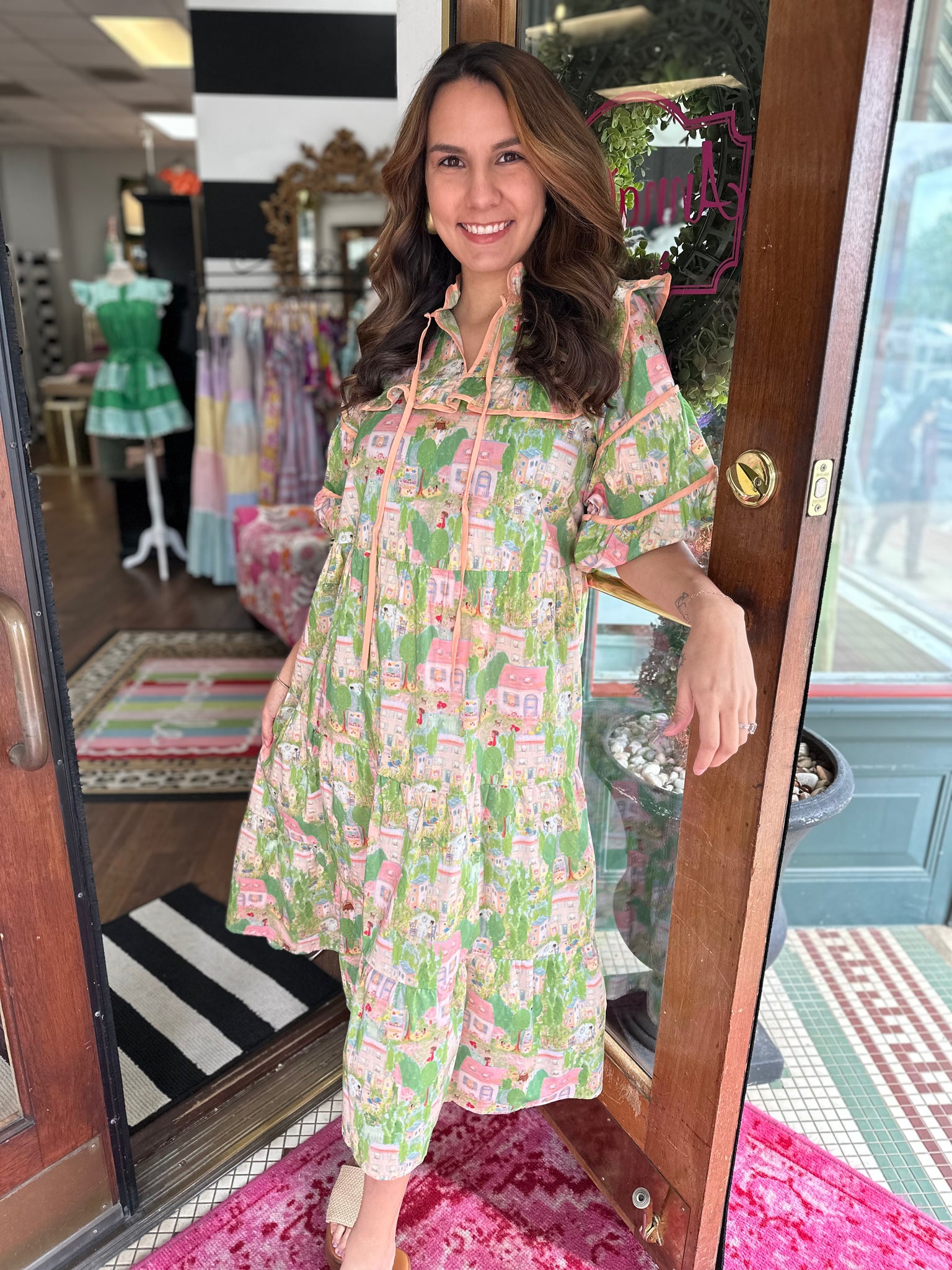 All The Landscapes Midi Dress