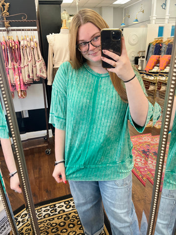 Made The Right Call Top - Green