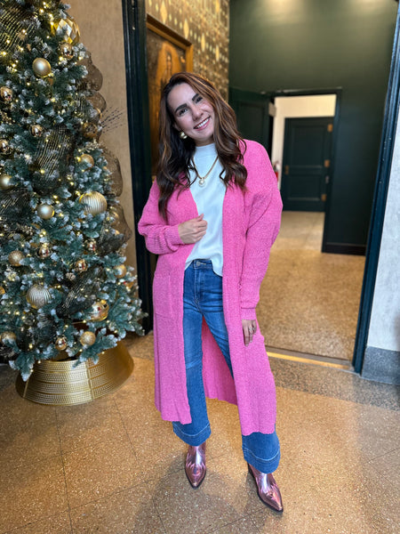 Just My Type Cardigan - Pink
