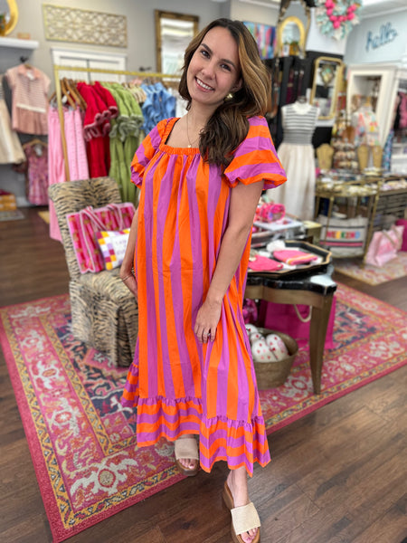 Clemson Cheer Midi Dress