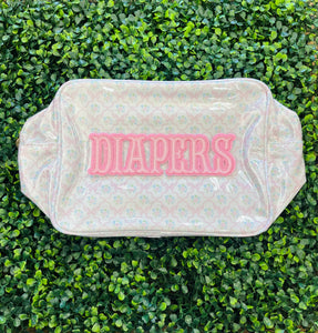 PREORDER- Pink Flower Diaper Bag