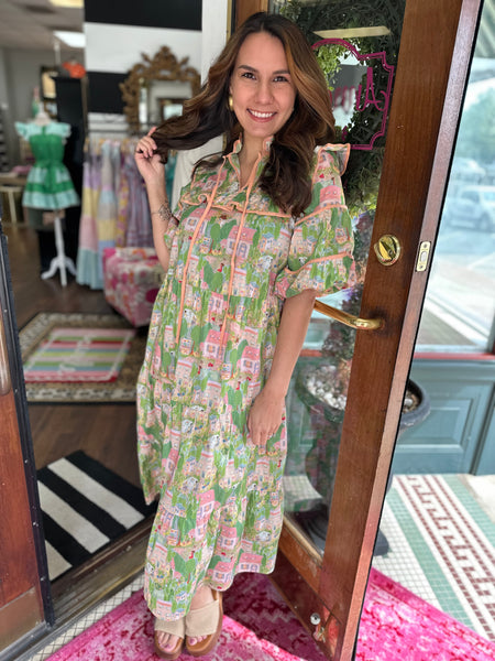All The Landscapes Midi Dress