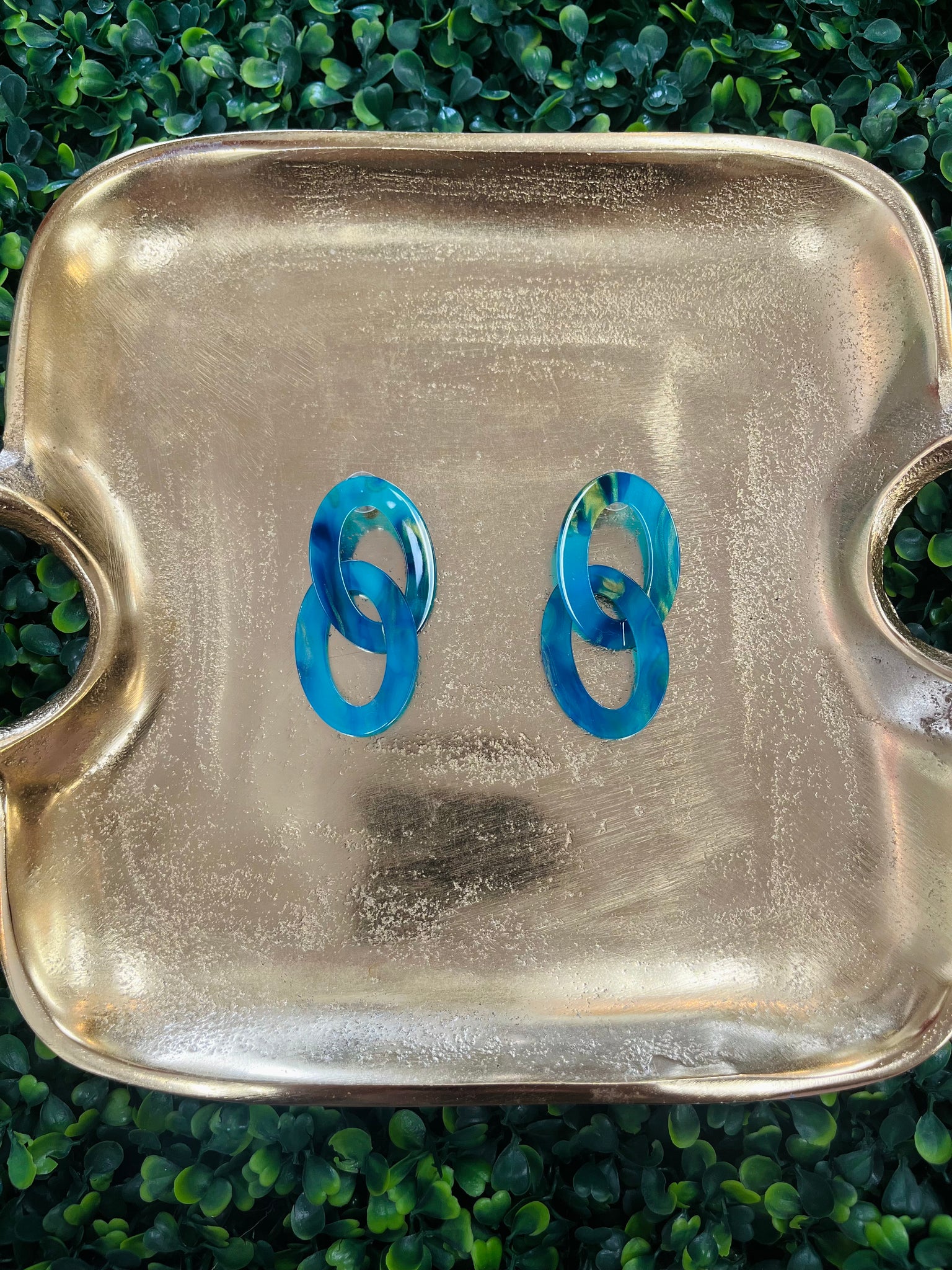 Oval Link Earrings