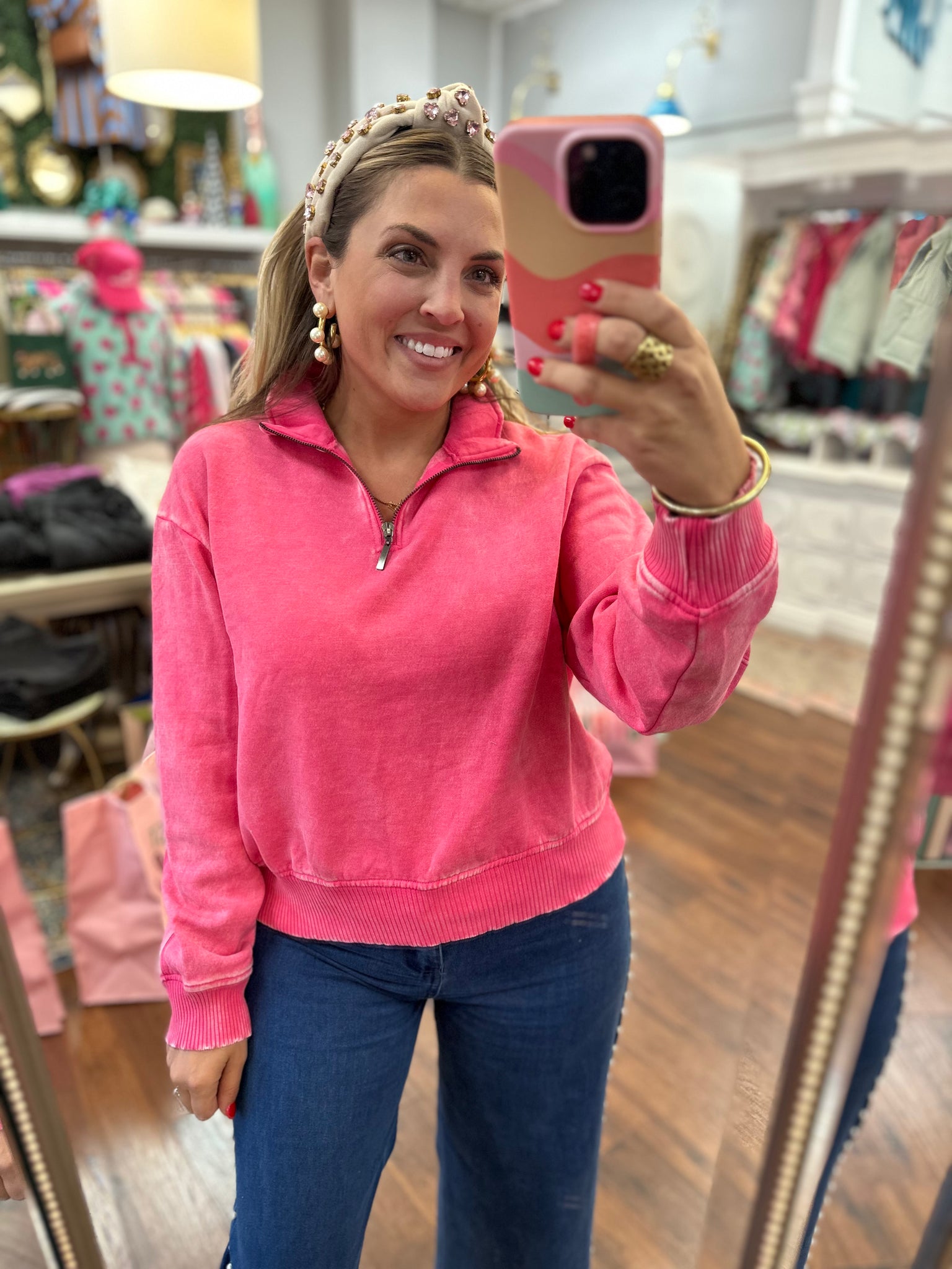 I Prefer Casual Pullover - Pink