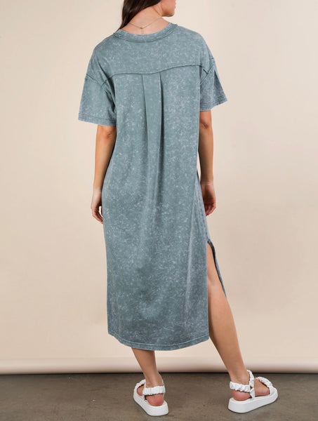 Cozy Dreams Midi Dress - Sage