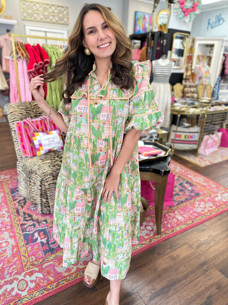 All The Landscapes Midi Dress