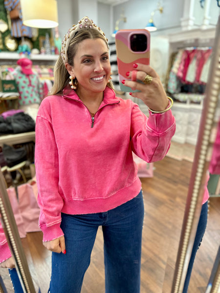 I Prefer Casual Pullover - Pink