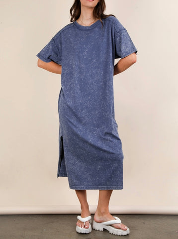 Cozy Dreams Midi Dress - Navy