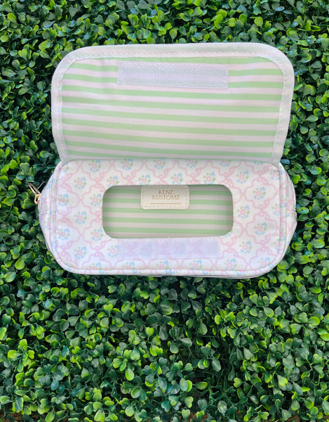 PREORDER- Pink Flower Wipes Bag