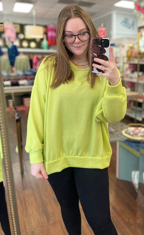 Plain And Simple Top - Lime
