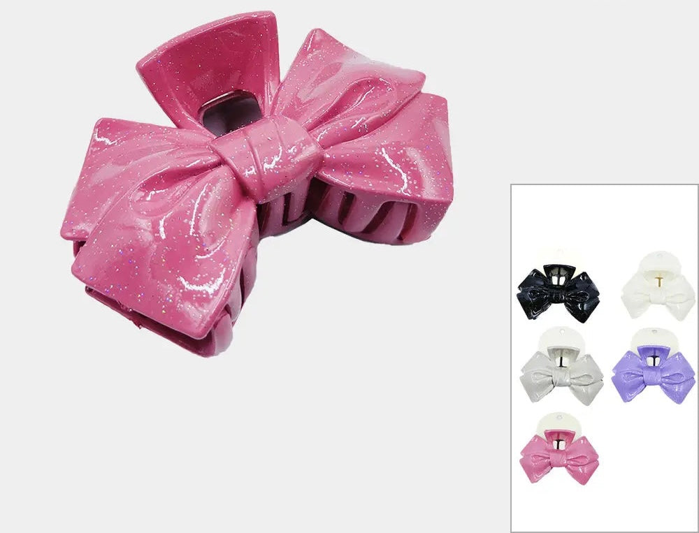 Sparkle Bow Hair Clips