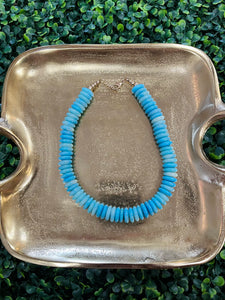 Beaded Necklace - Blue
