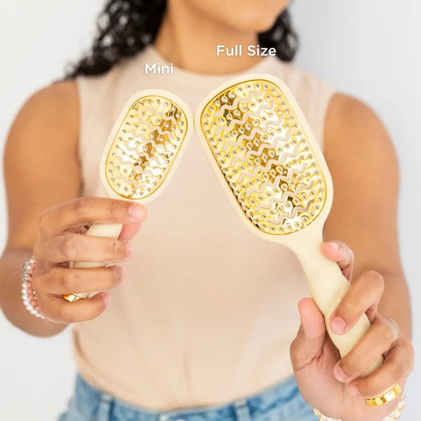 Teletie Vented Hair Brush - Tan