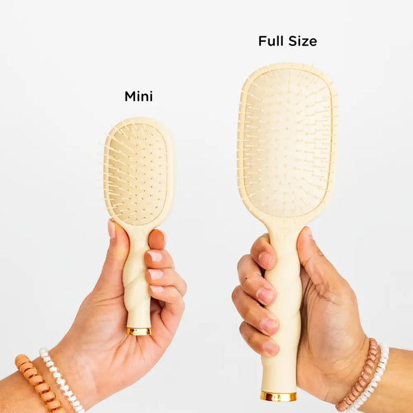 Teletie Mini Detangler Hair Brush - Tan