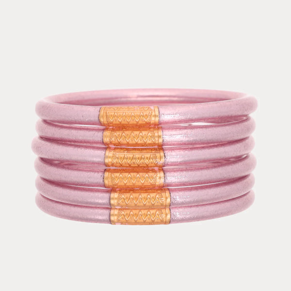 Ice Rose BuDhaGirl Bangle - 6 Stack