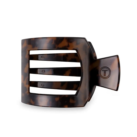 Tortoise Teleties Square Flat Clip - Large