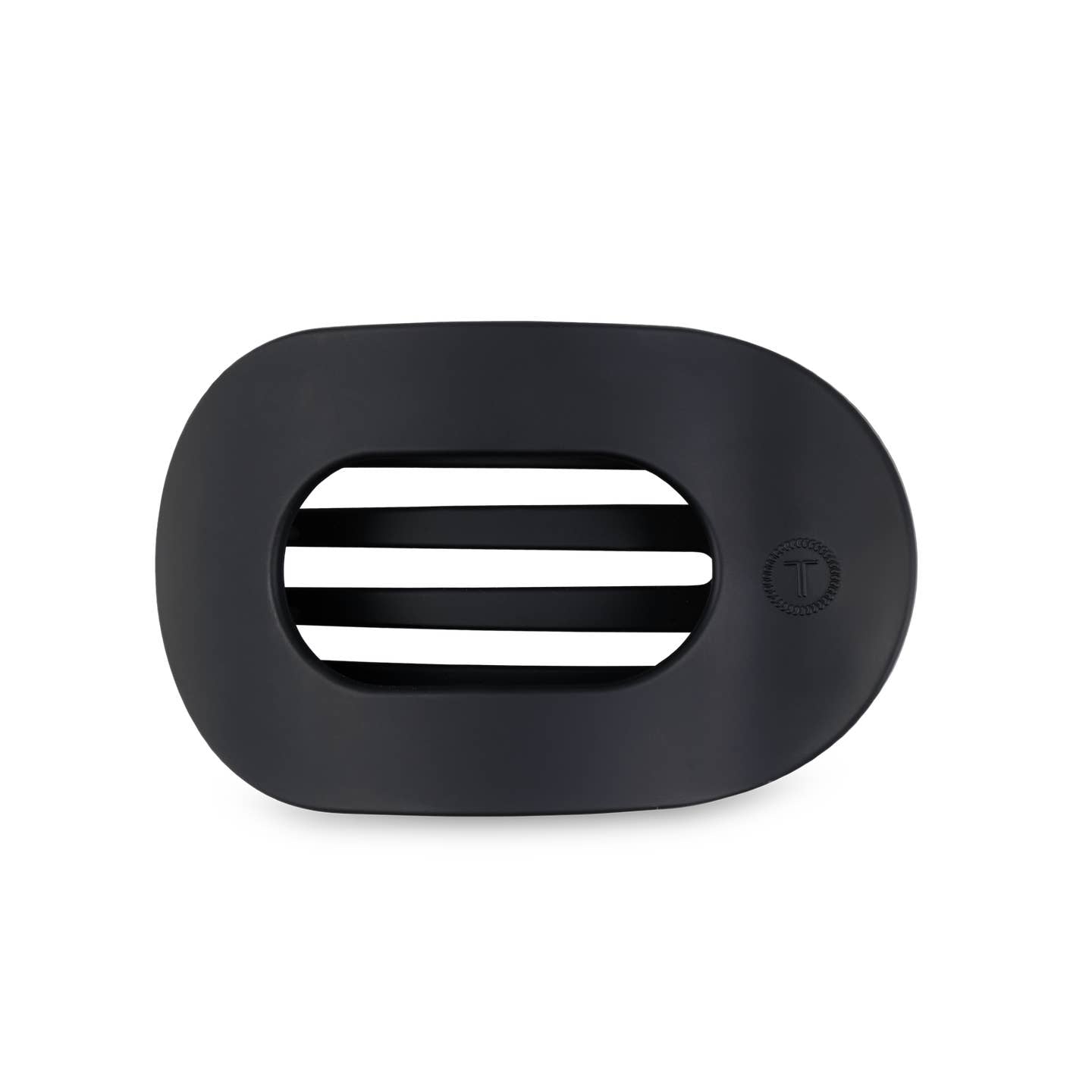 Midnight Matte Teleties Flat Round Clip - Medium