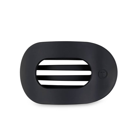 Midnight Matte Teleties Round Flat Clip - Small