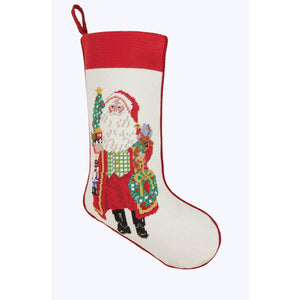 Santa Needle Point Stocking