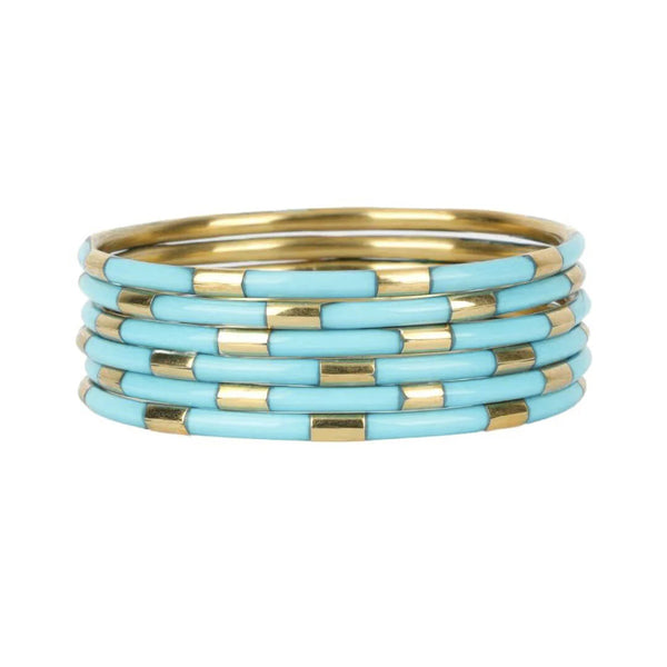Turquoise Veda BuDhaGirl Bangles