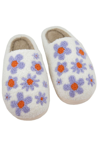Purple Flower Slippers