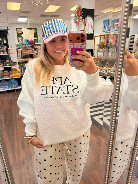 Quilted App State Pullover