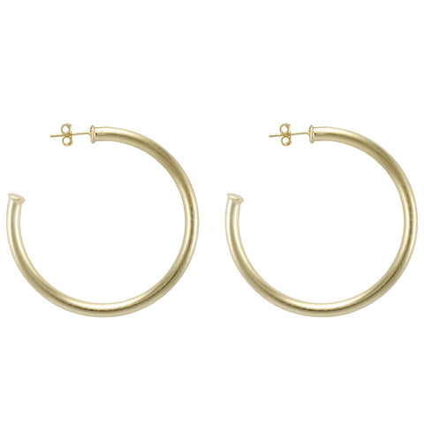 Small Gold Everybody's Favorite Hoop Earrings - Sheila Fajl