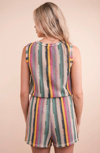 Double Rainbow Romper