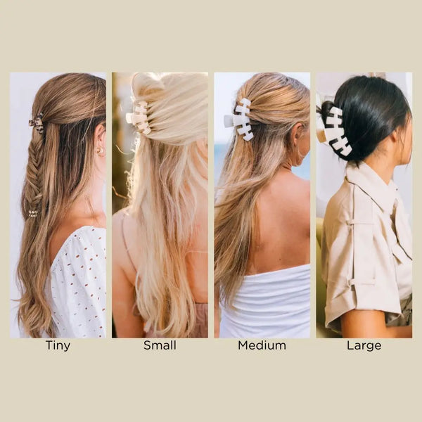 Almond Beige Classic Teletie Hair Clip - Tiny