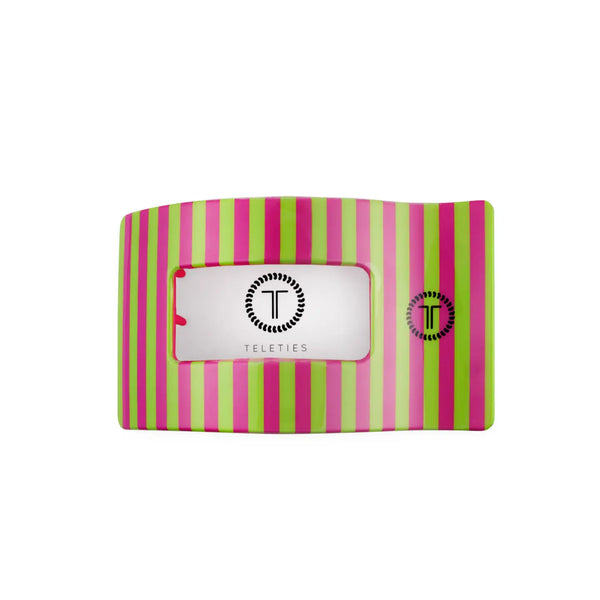 Summer Crush Rectangle Flat Teletie Clip - Medium