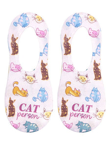 Cat Person Liner Socks