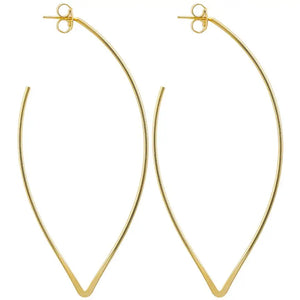 Vivienne Sheila Fajl Hoop Earrings - Gold
