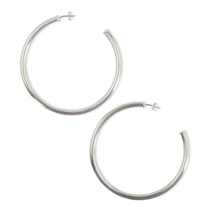 Sheila Fajl Everybody's Favorite Hoop Earrings - Brushed Silver