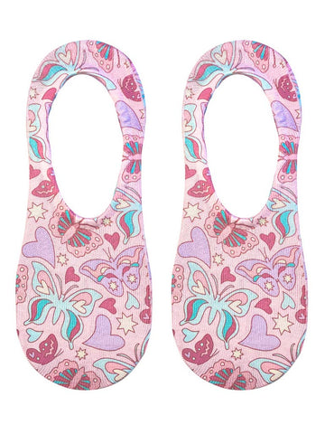 Groovy Butterfly Liner Socks
