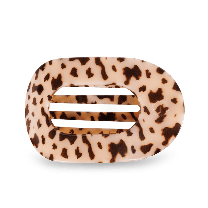 Blonde Tortoise Teleties Flat Round Clip - Large