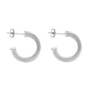 Silver Bianca Hoop Earrings - Sheila Fajl