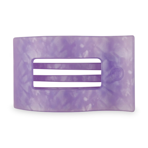 Lavender Mist Rectangle Flat Teletie Clip - Medium